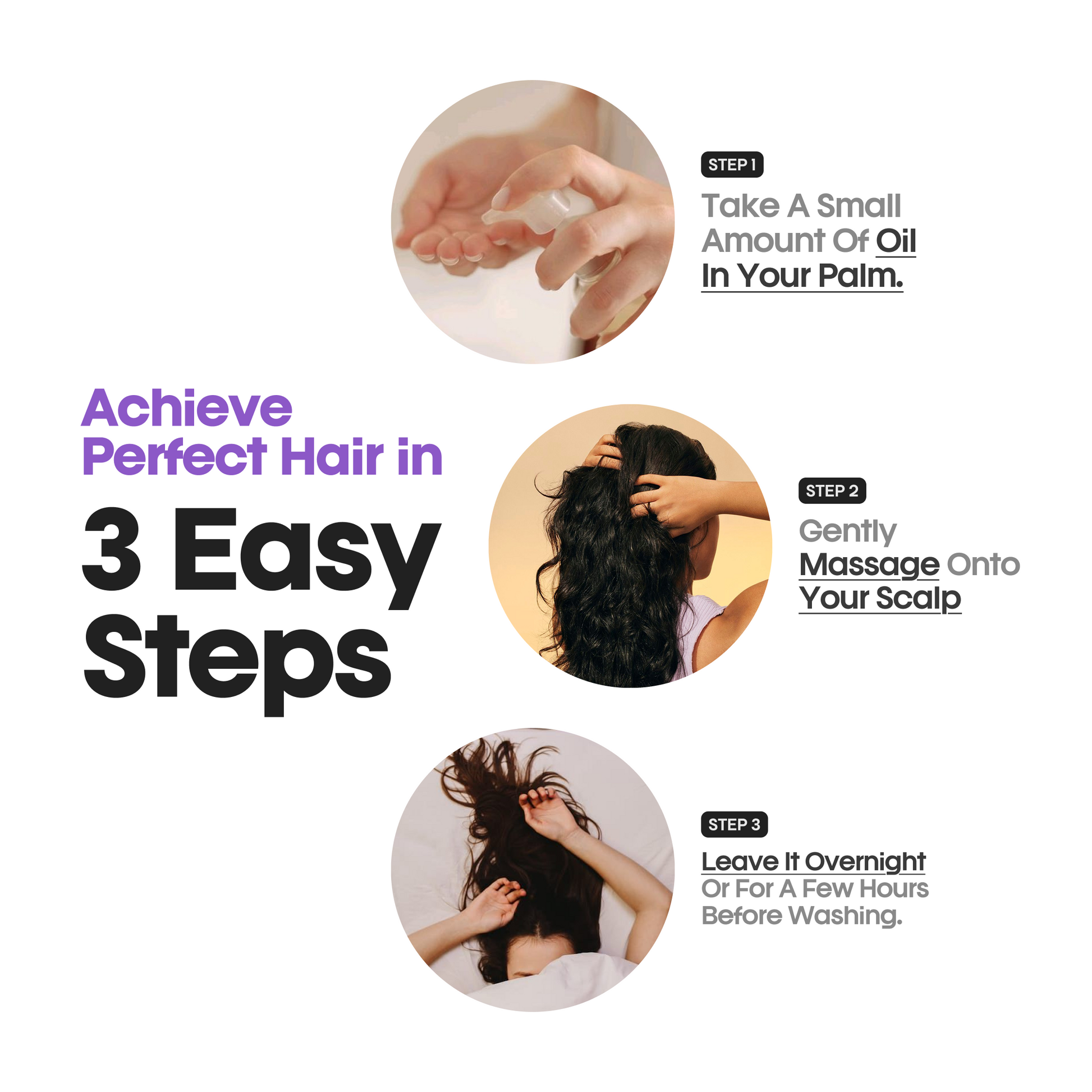 Steps how to use rosemary hair oil