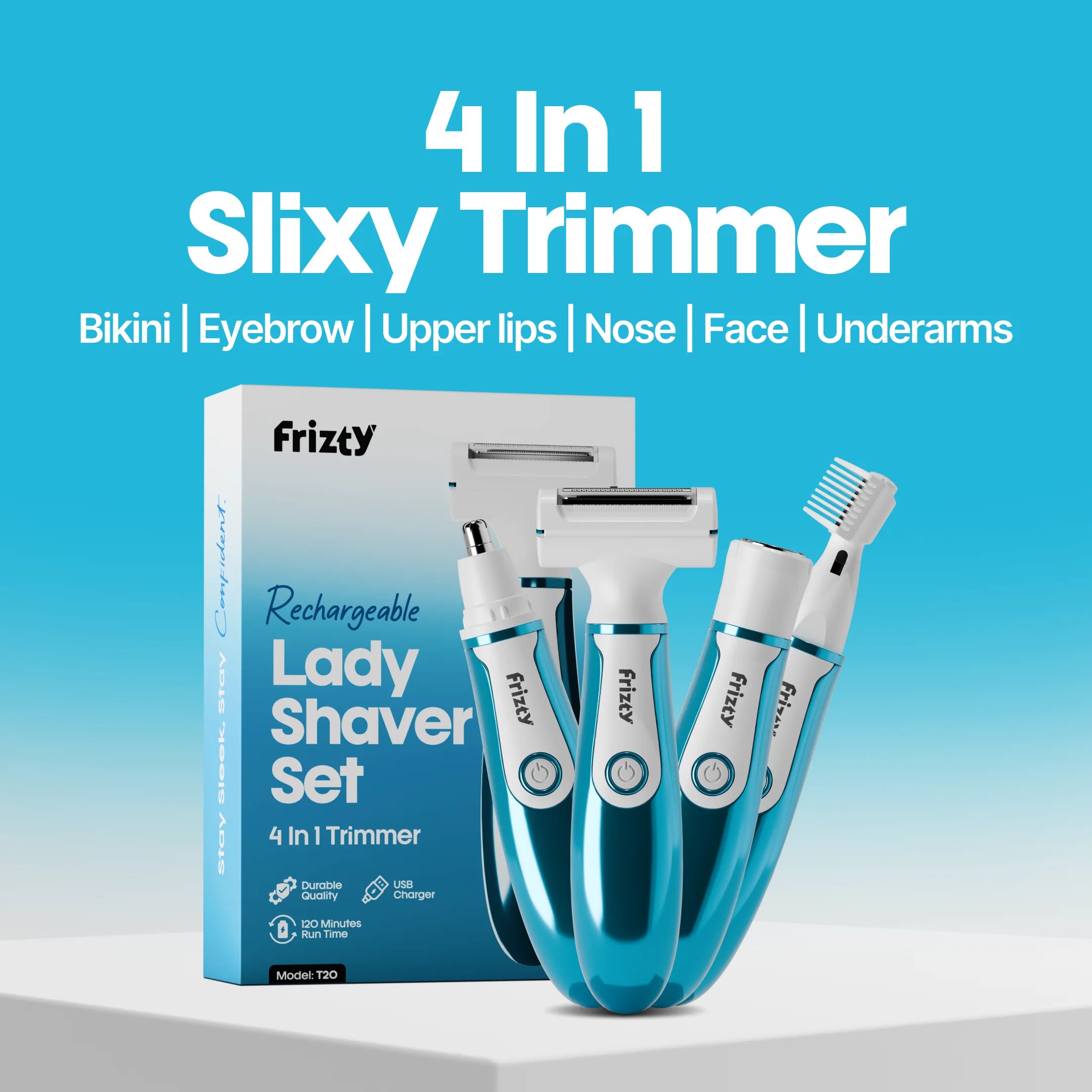 Trimmer for Women & Girls | Bikini Trimmer Women & Epilator Shaver – Frizty