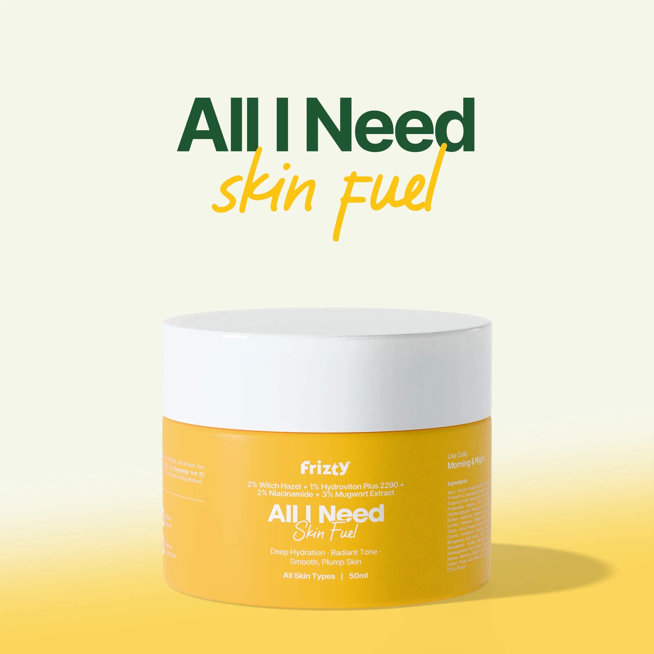 All I Need Skin Fuel Moisturiser – For All Skin Types | 50ML