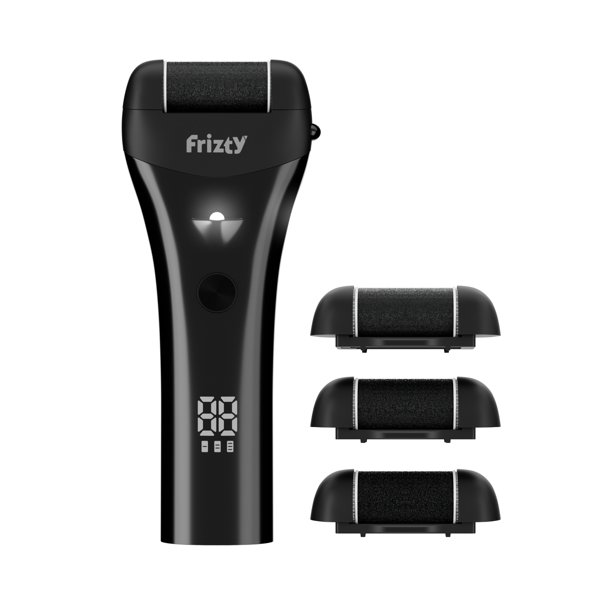 Foot Callus Remover with 3 Custom Rollers & Led Light with 3 speed modes