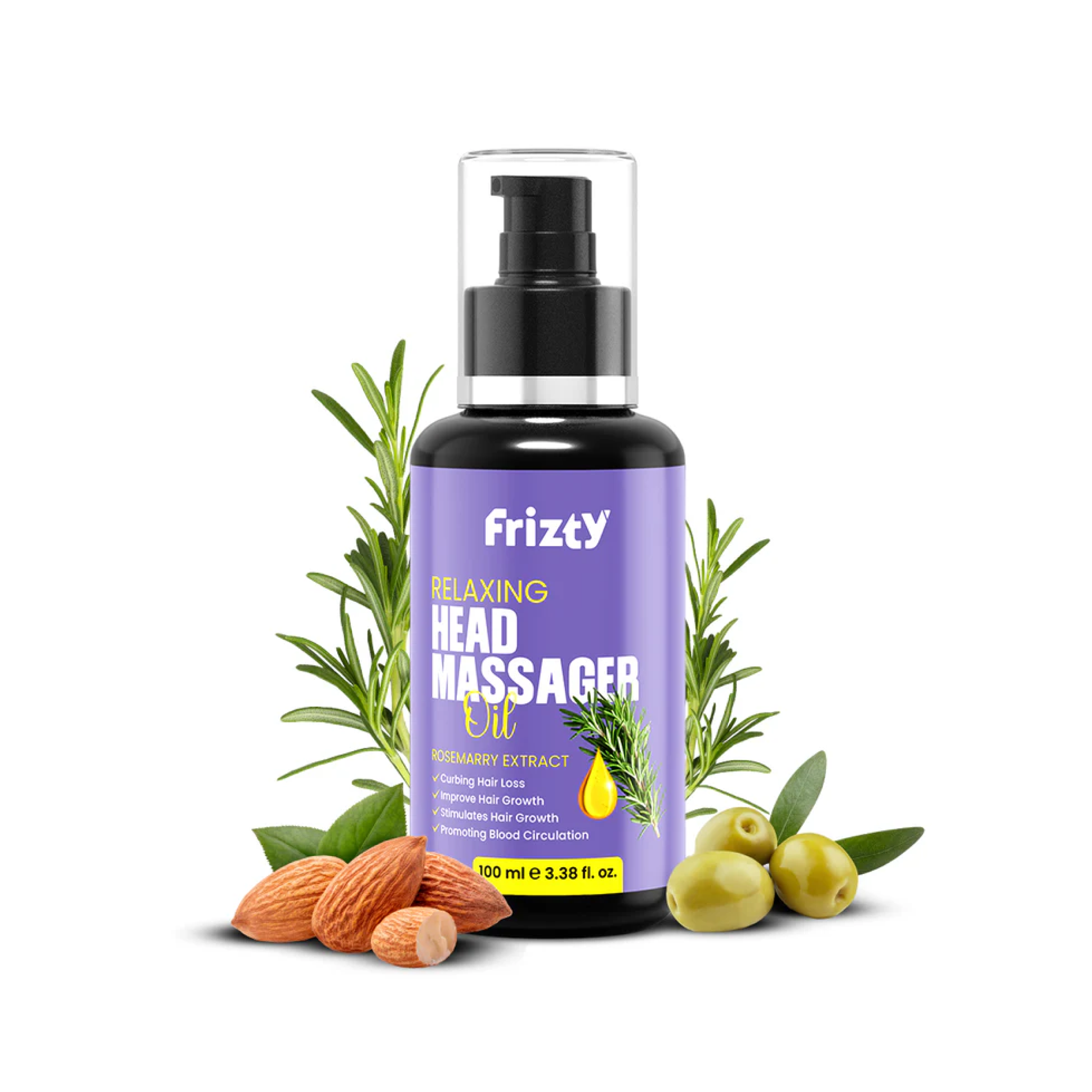 Frizty Rosemarry Essential Hair Oil | Hair Growth Oil | Hairfall Control | Women and Men