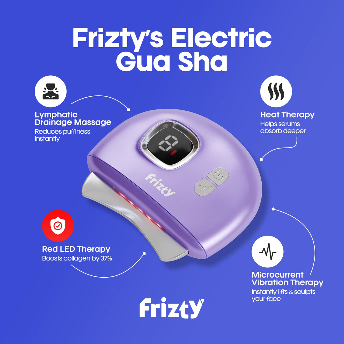 Frizty Electric Gua sha Face Massager + Electric Scalp Massage