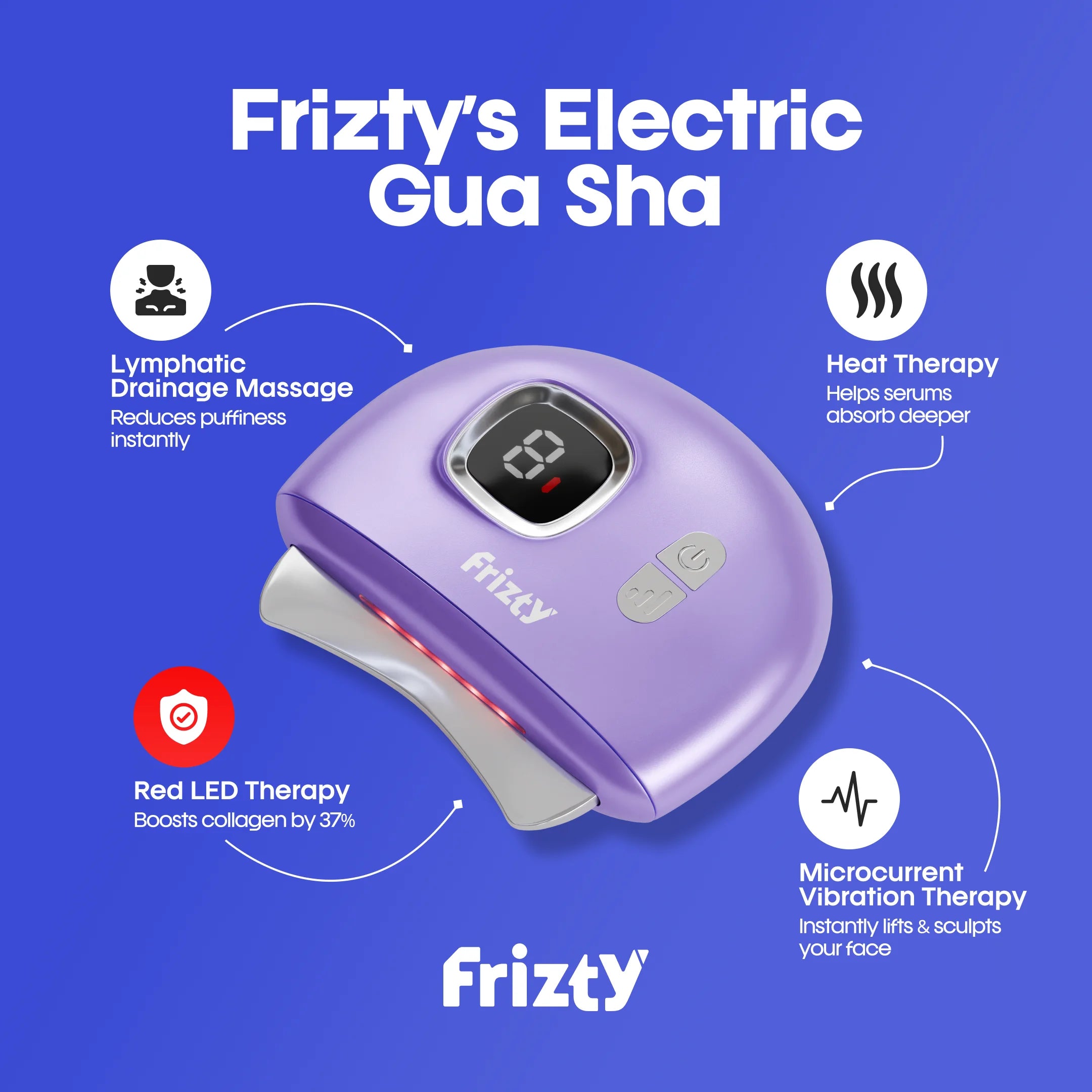 Frizty Electric Gua sha Face Massager + Electric Scalp Massage
