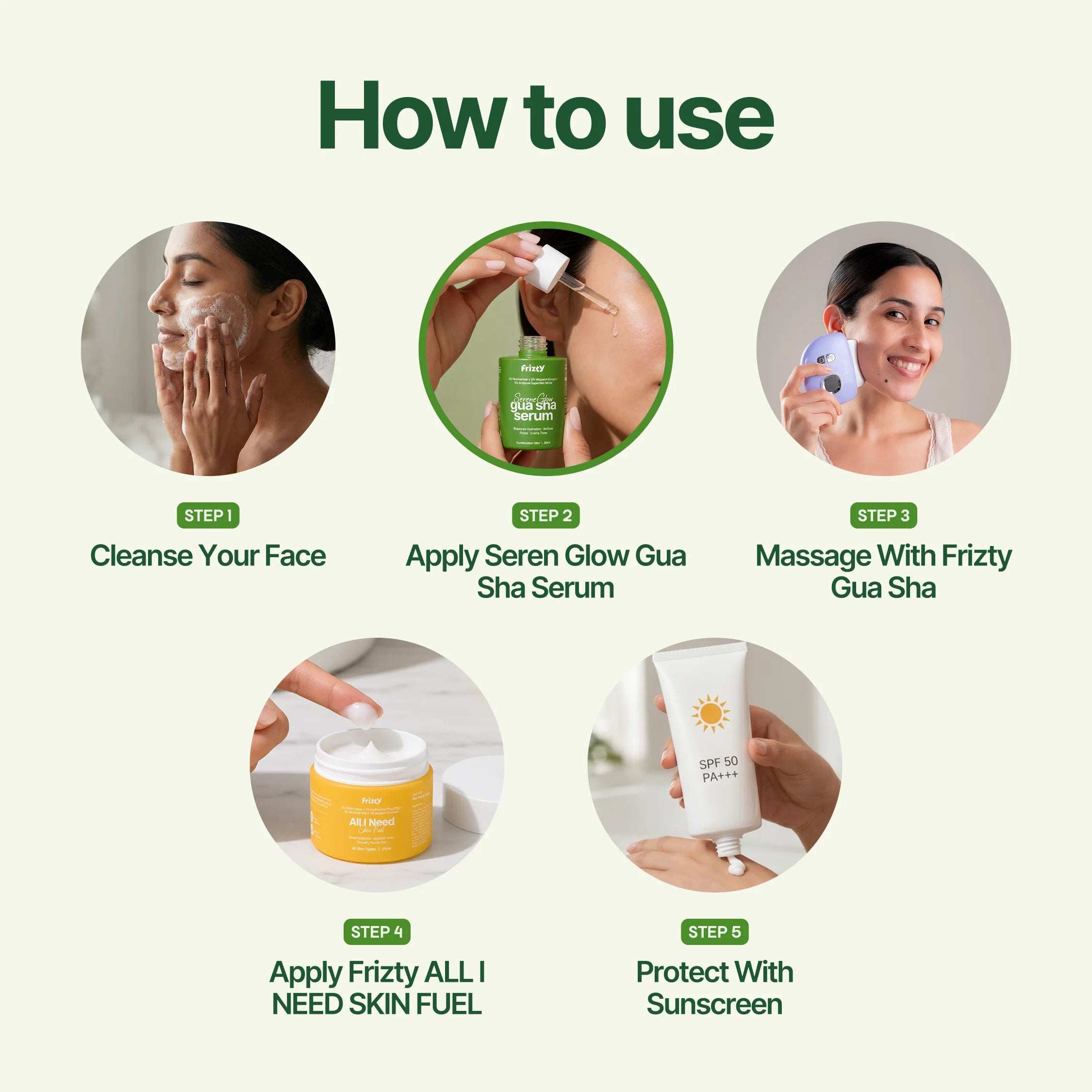 Electric Gua Sha Massager + SereneGlow Gua Sha Serum