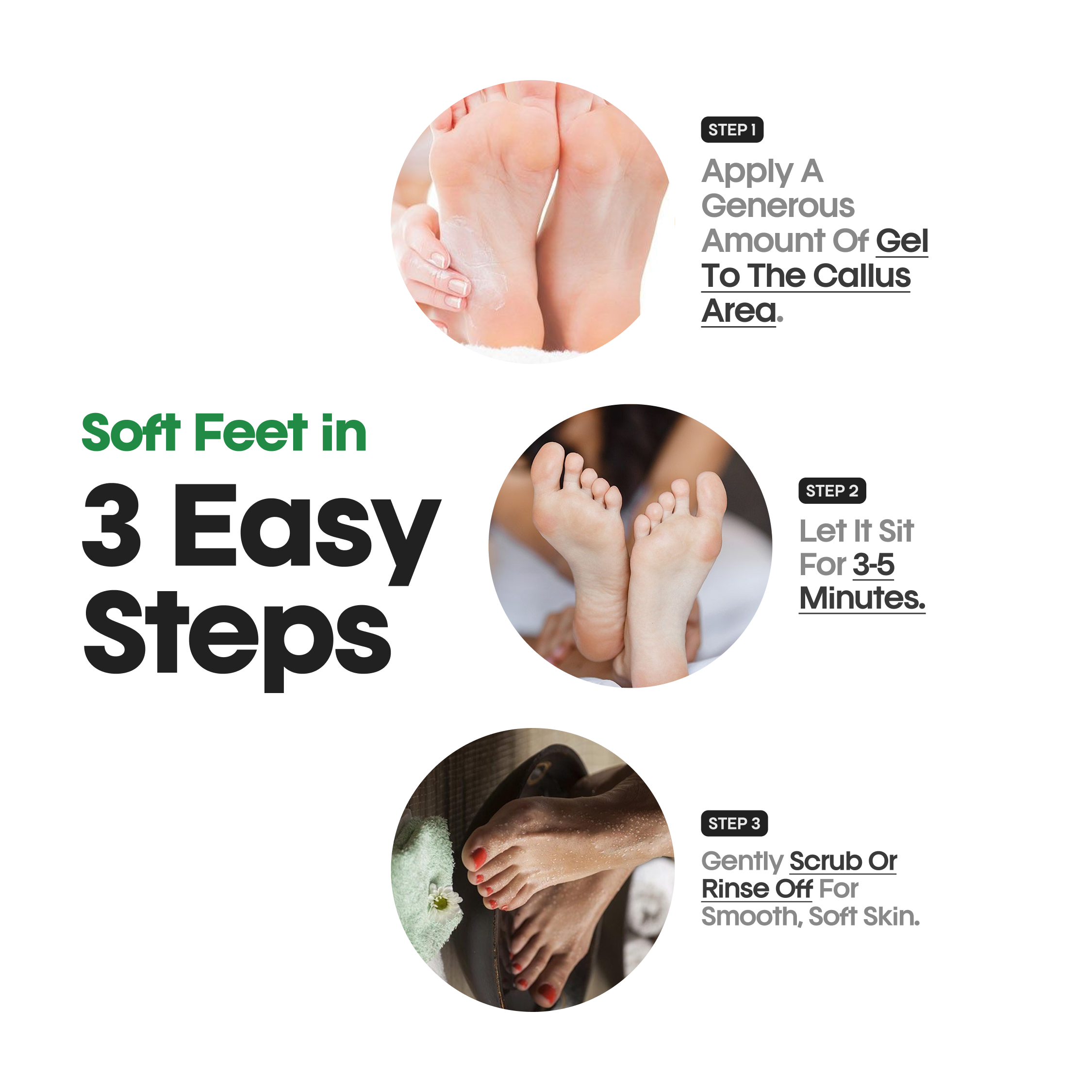 Feet Callus Remover Gel - Effective Callus and Dead Skin Removal