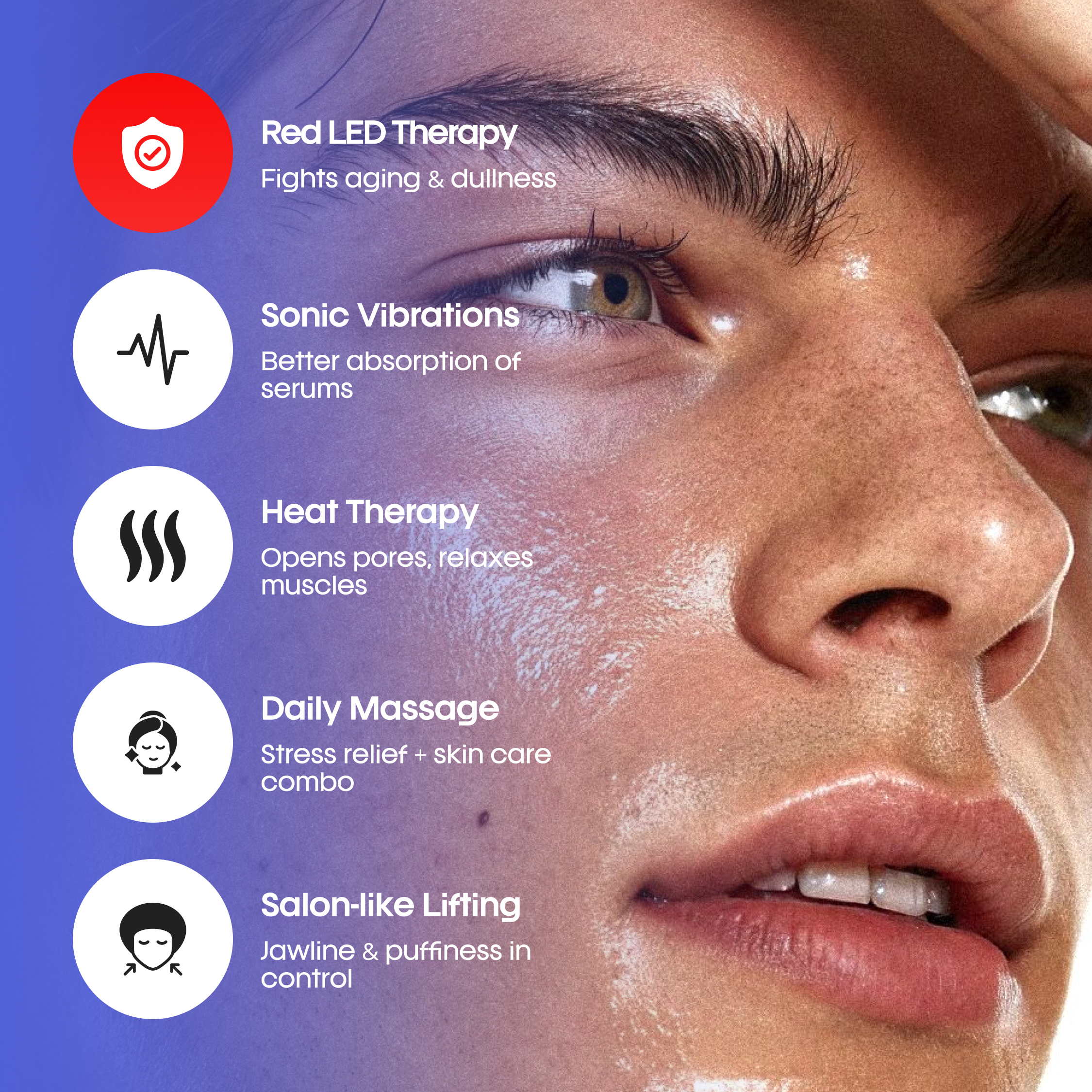 Electric Scalp Massage | Hair Massager for Hair Growth | Head Massager | Red light for hair | 96 Silicon Kneading Points Detachable Head, Stress Relief (Lavender)