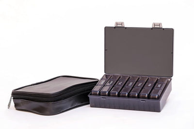 Frizty Pill Organizer - 3 Times a Day, Portable Travel Pill Box