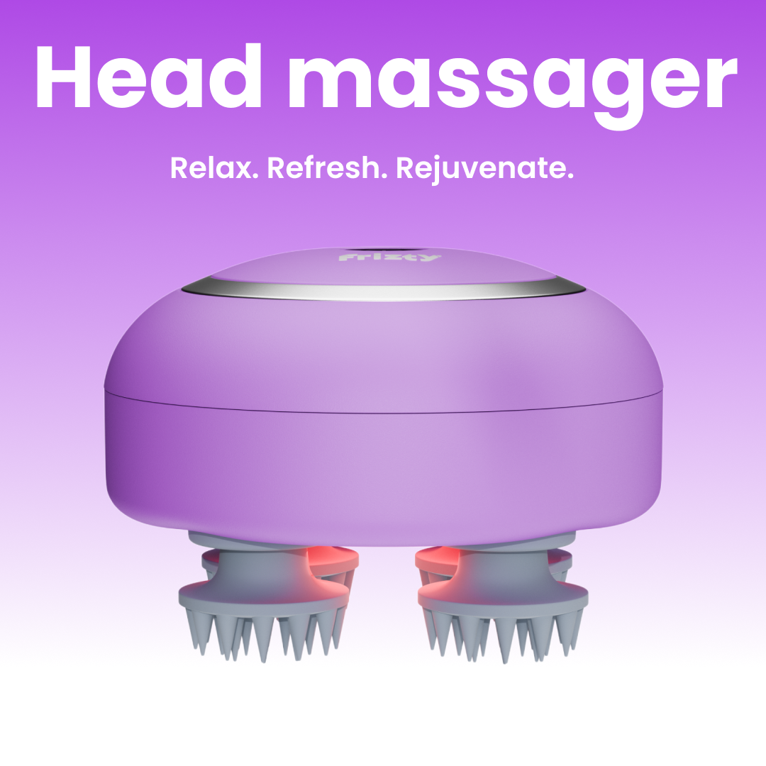 Electric Scalp Massage | Hair Massager for Hair Growth | Head Massager | Red light for hair | 96 Silicon Kneading Points Detachable Head, Stress Relief (Lavender)