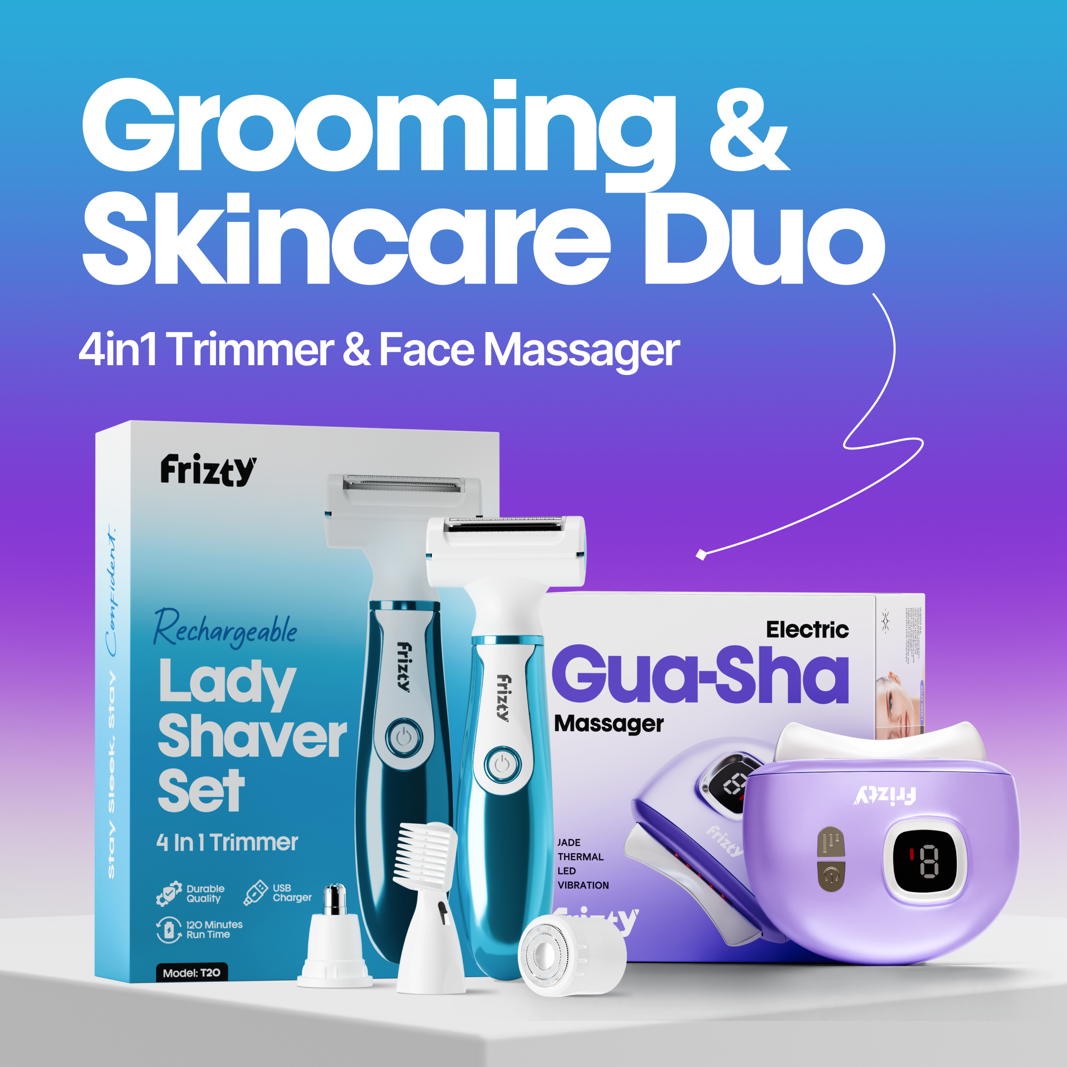 Frizty Electric Gua sha Face Massager