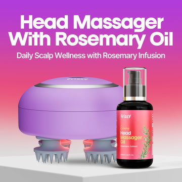 Ultimate Relaxation Combo: Head Massager With Rosemary Oil
