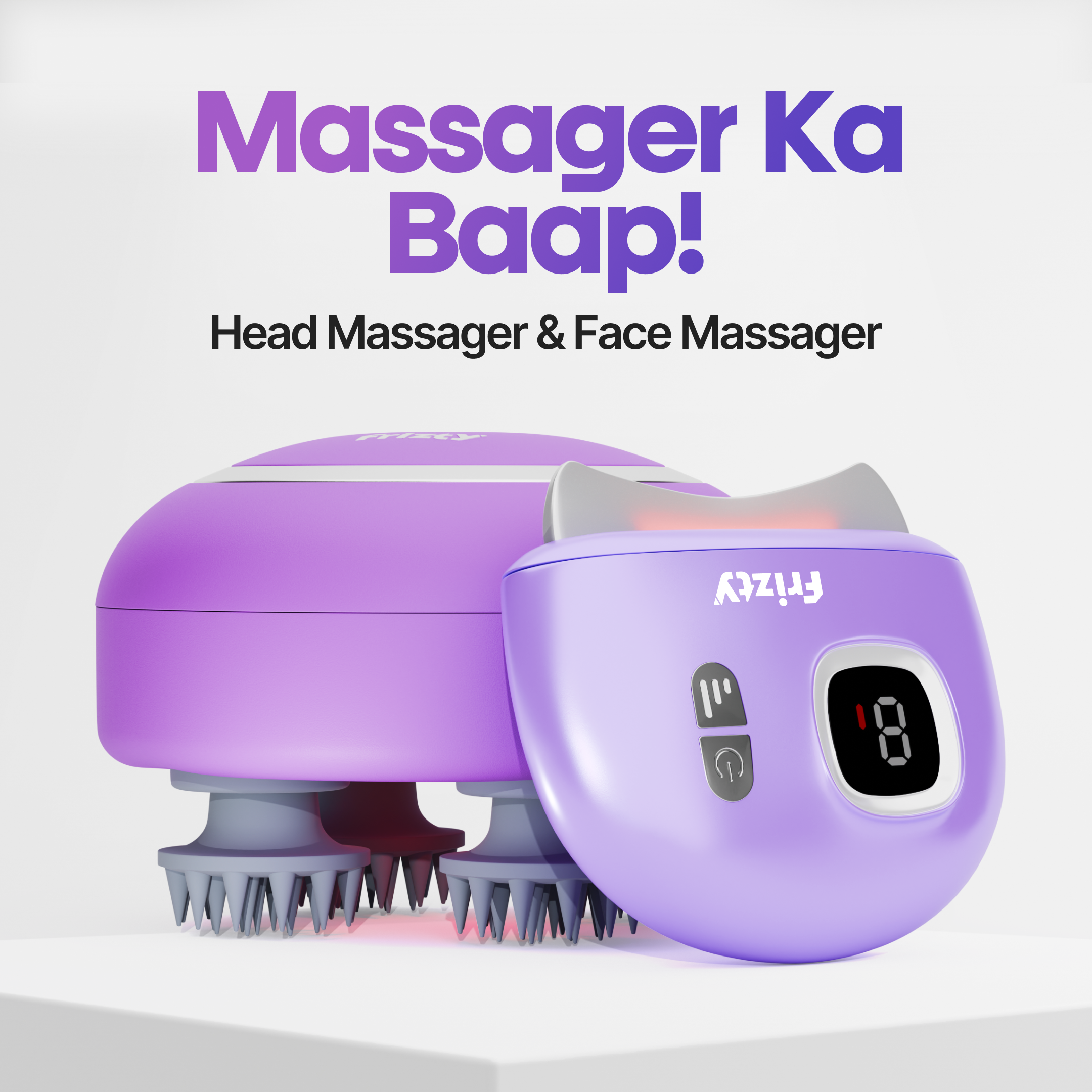 Frizty Head + Gua Sha Face Massager Combo
